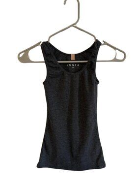 Lunya Basic Sleep Tank Charcoal Grey Size Small